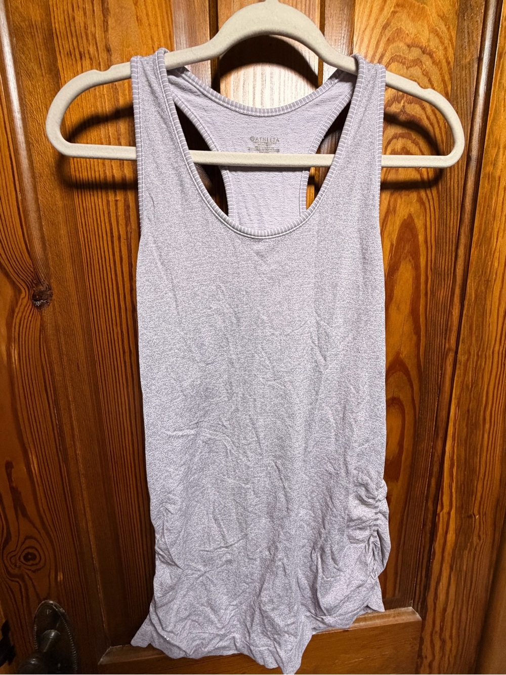 Athleta Light Heather Gray Racerback Tank